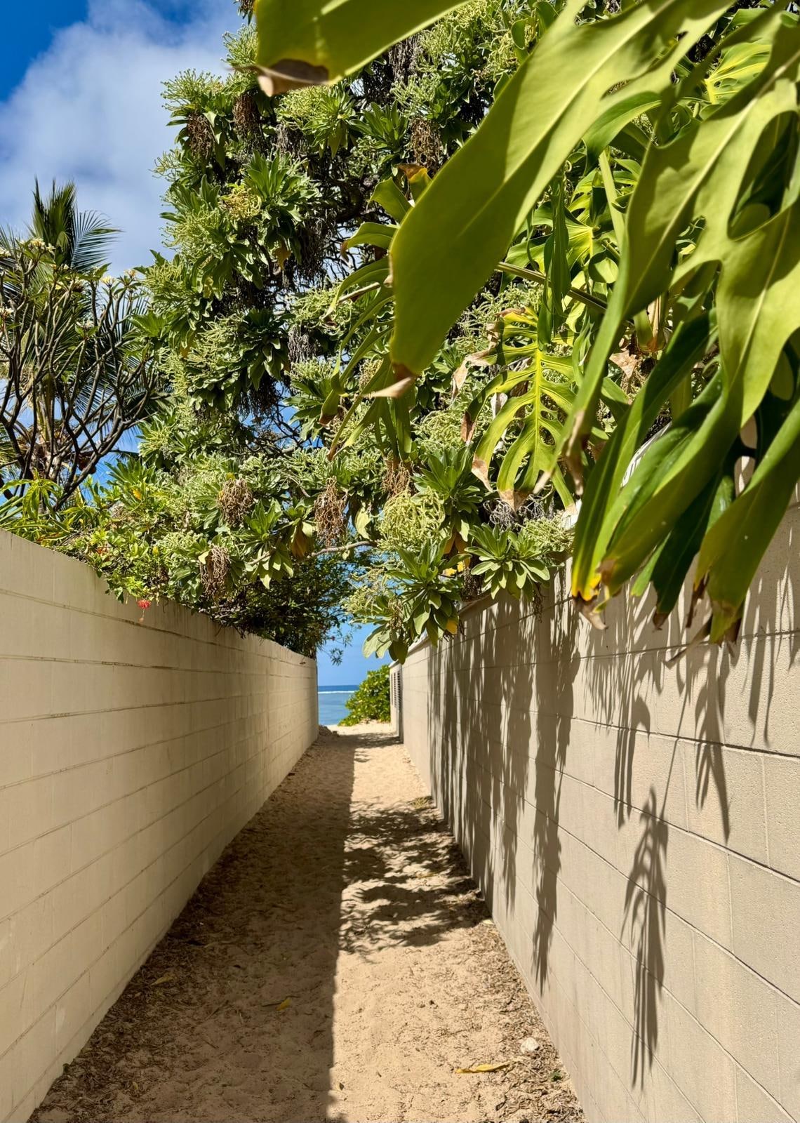 Chemin d’accès à la plage