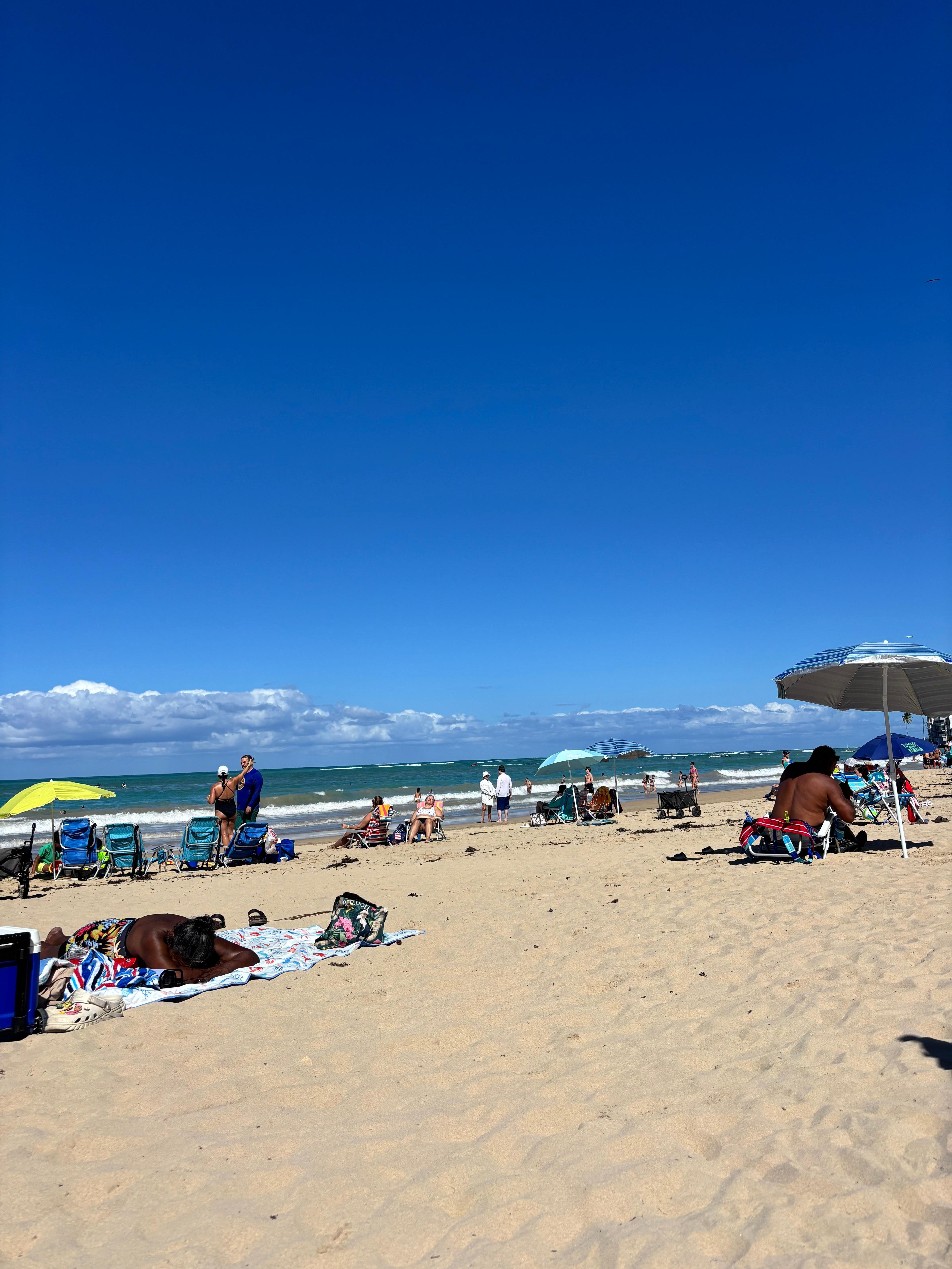Beach outside apartment 