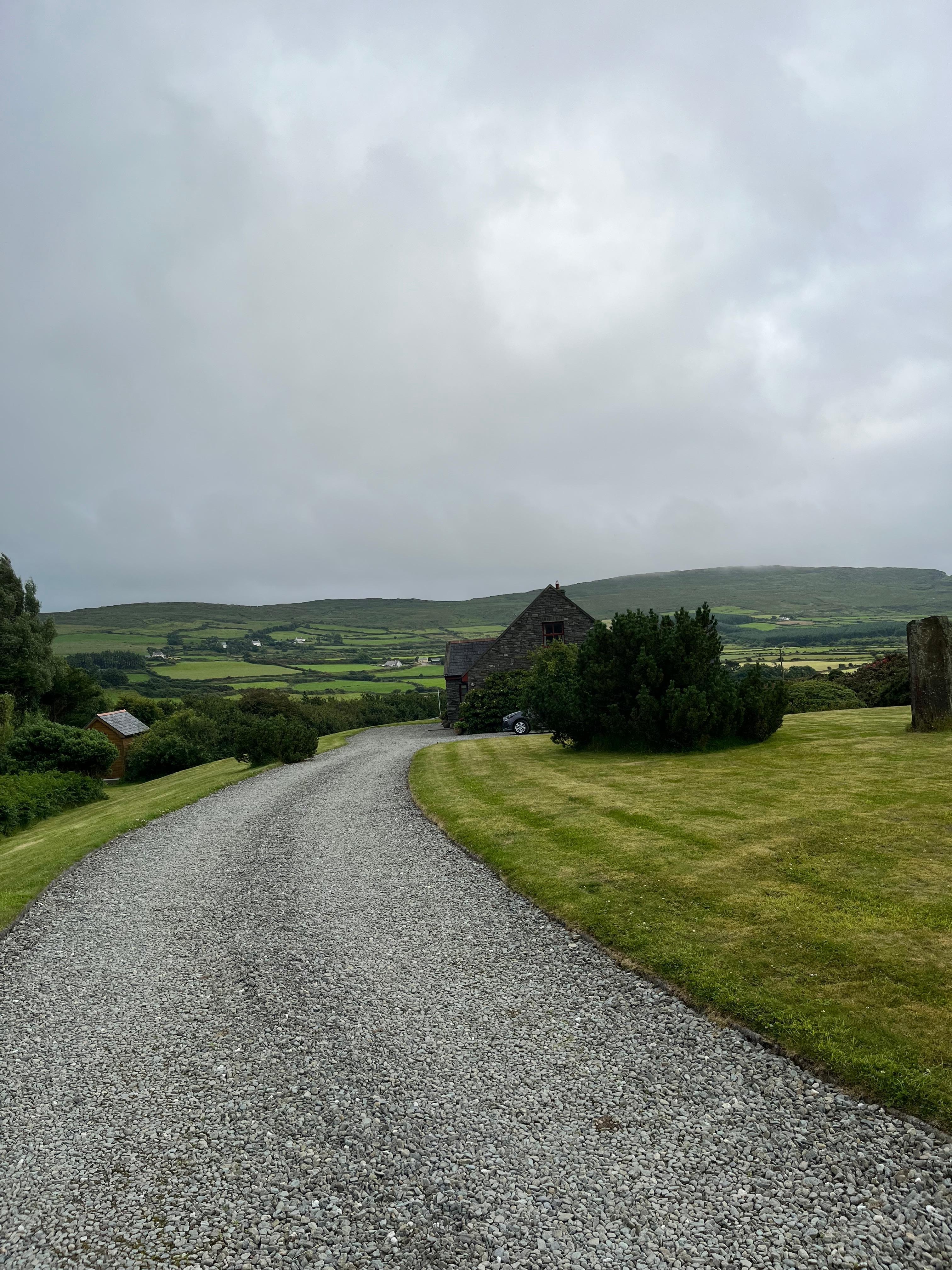 Heading into the house 