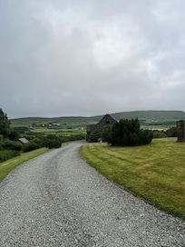 Heading into the house