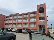 Hotel from parking lot