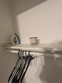 Damp rid placed in closets to help you understand what the smell was like.