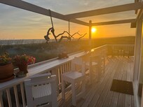 Back deck at sundown
