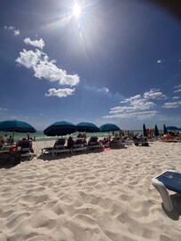 Joshua, the beach chair attendant was the BEST. Very helpful.