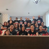 Part of my family that came to Disney. 2 in the picture stayed at another house, but we all were able to enjoy Thanksgiving dinner together on this day in the picture.