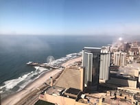 My view from the room. I had. Ire of the beach and the other casinos