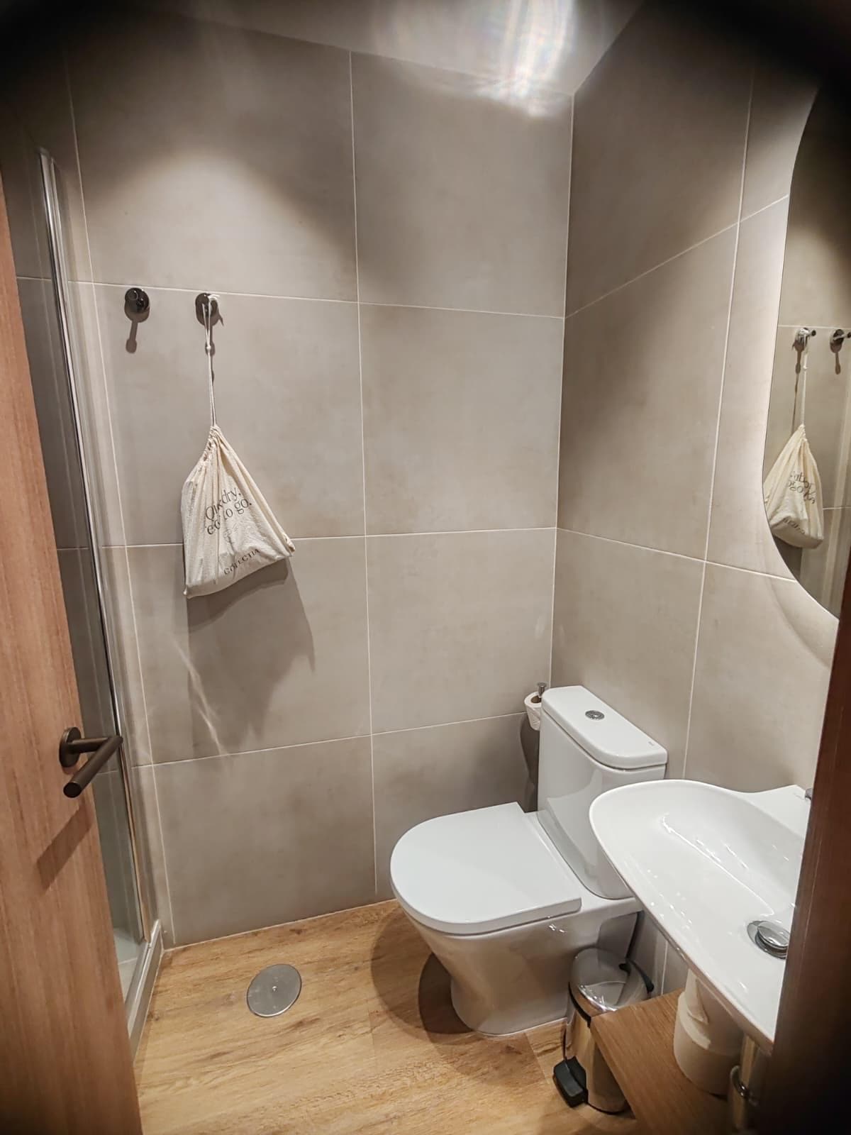 Your own toilet and sink.