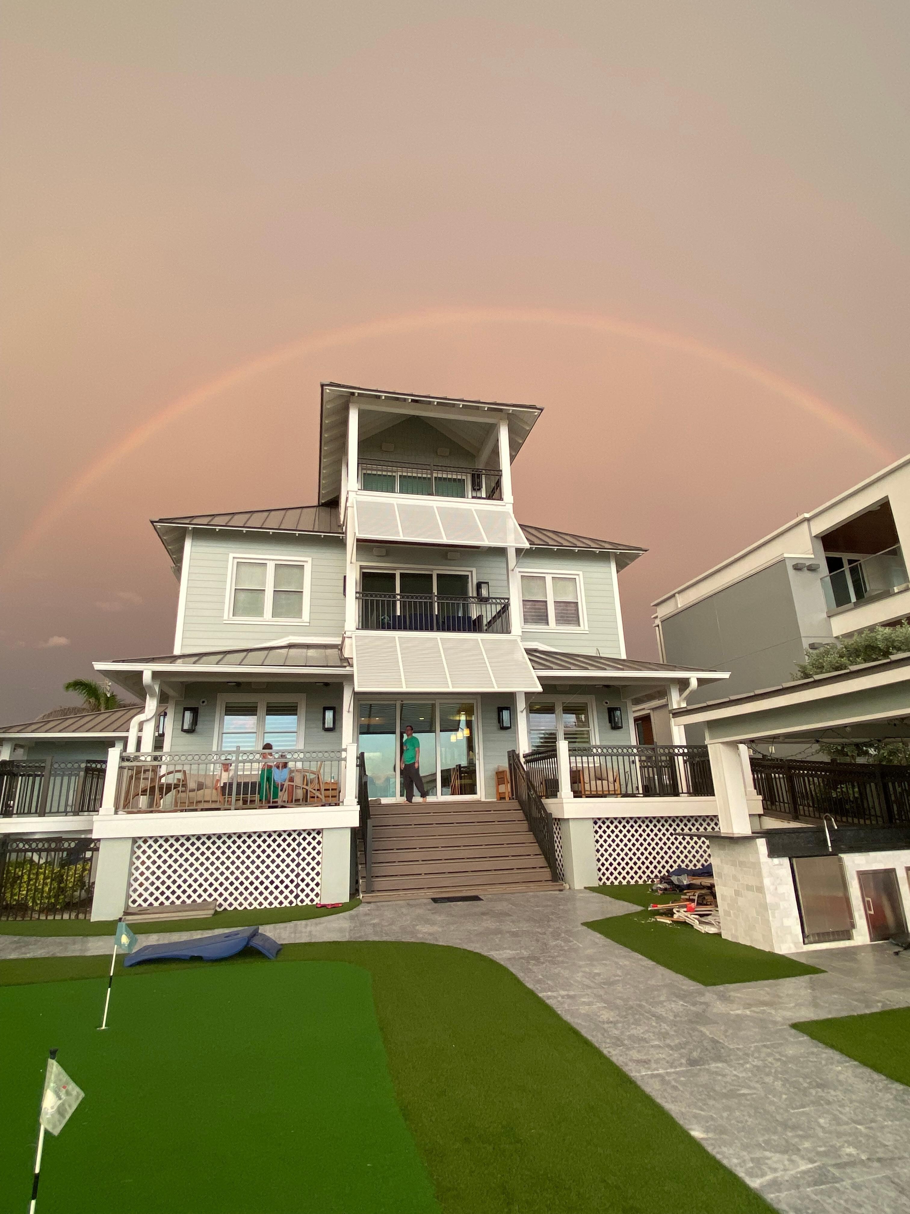 Rainbow on one side