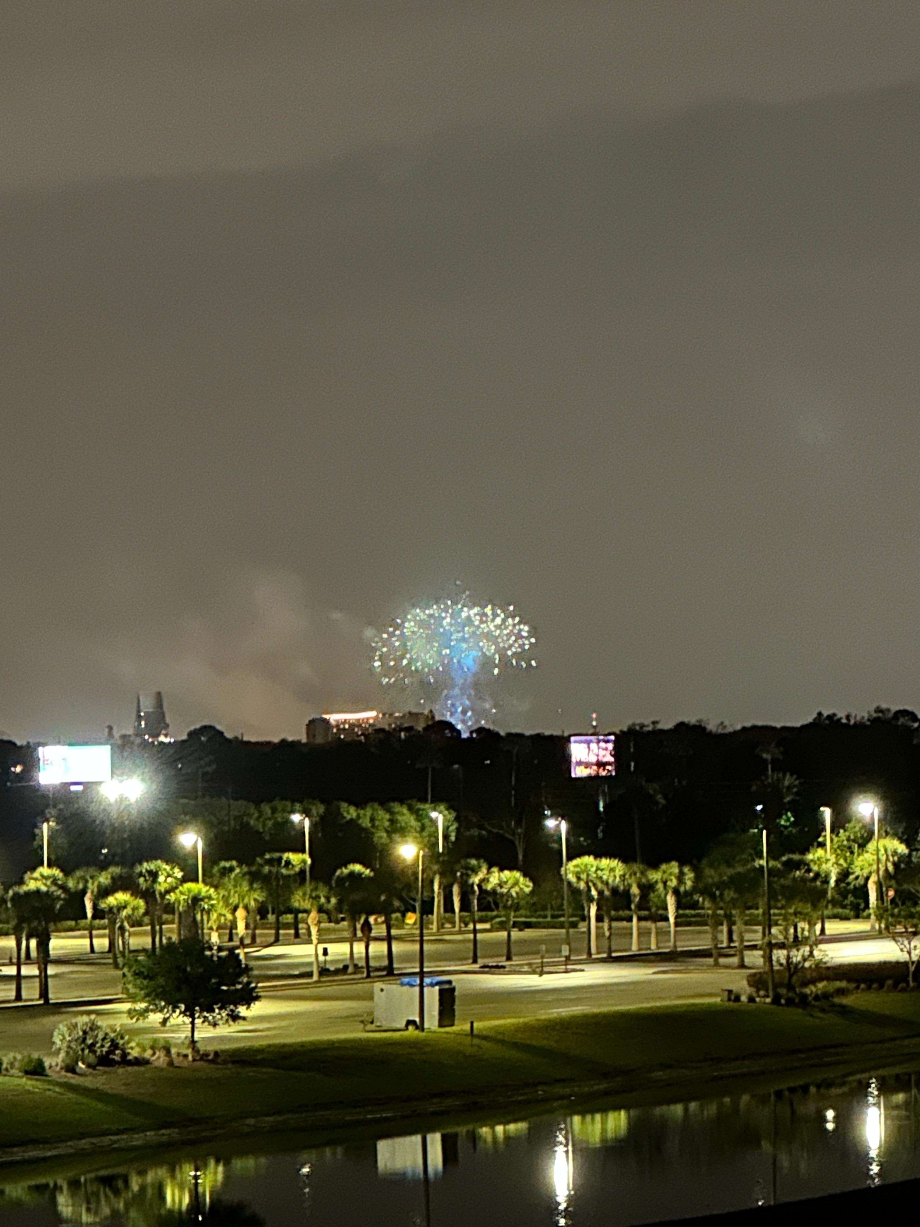 Disney fireworks from our room