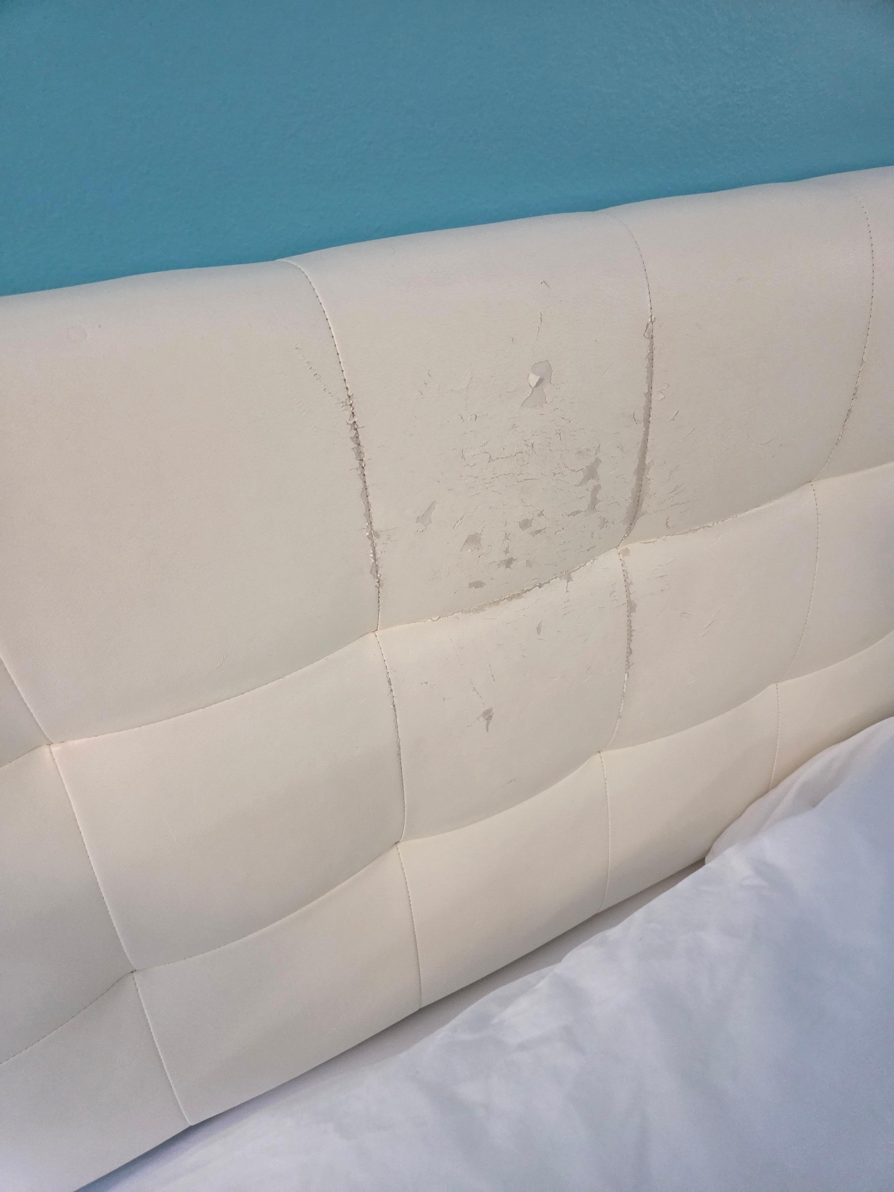 Greasy headboard