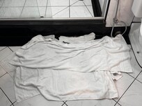 Towels been there for 2 days, there was a water leak in the bathroom