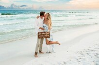 We had family photos and our daughter's surprise engagement on the beach.