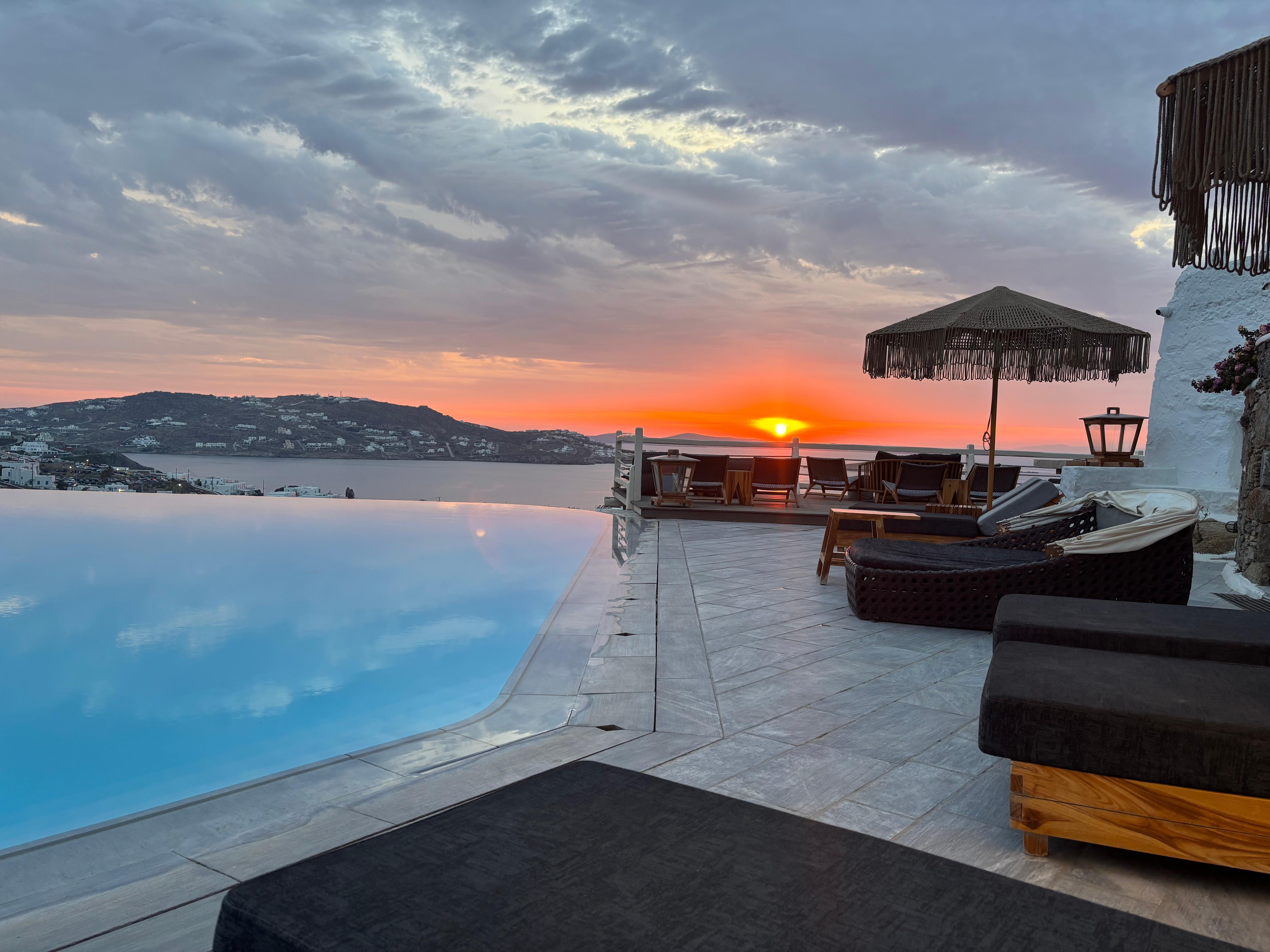 Sunset from the pool!