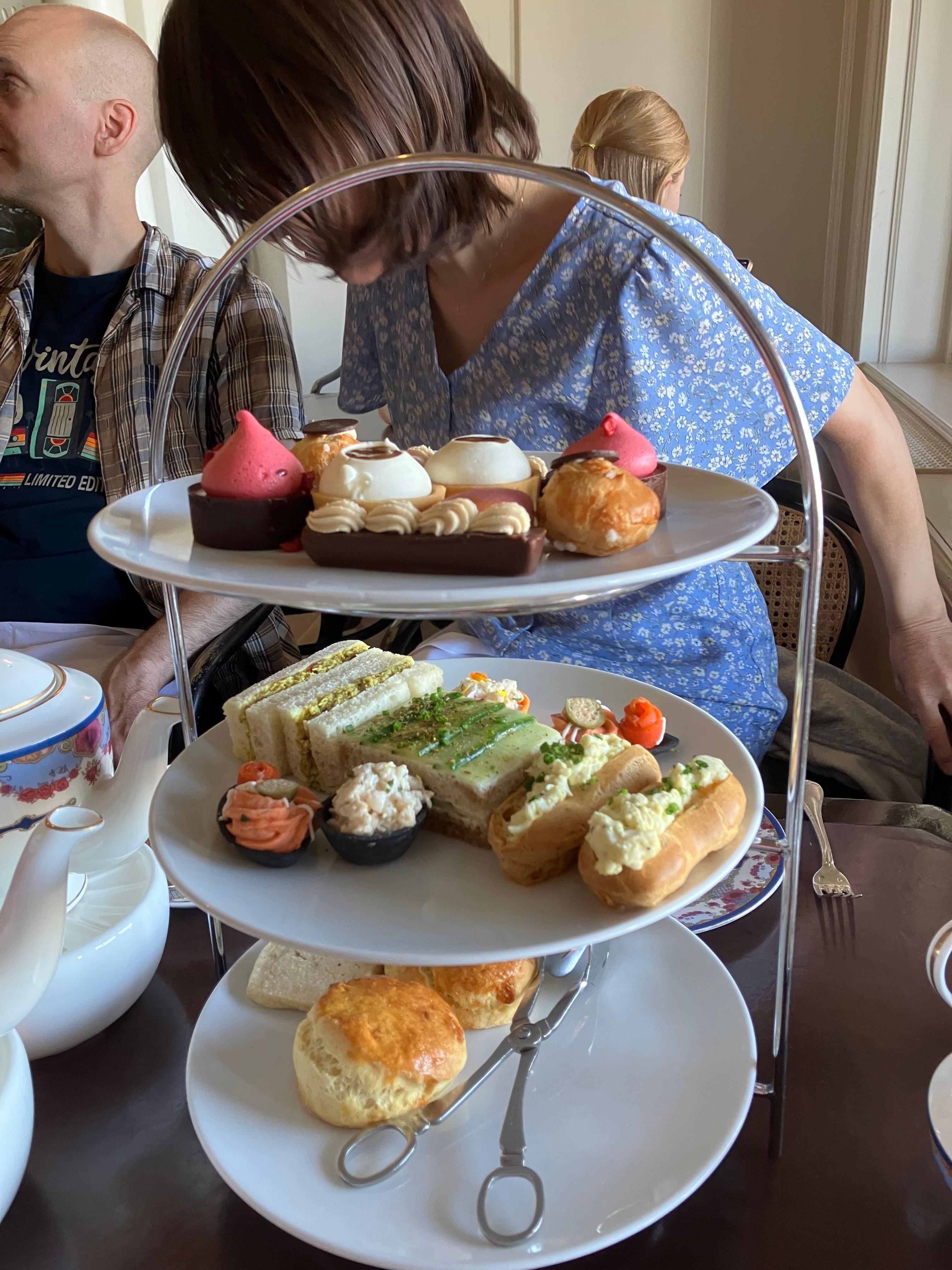 Afternoon tea. Very good. But expensive