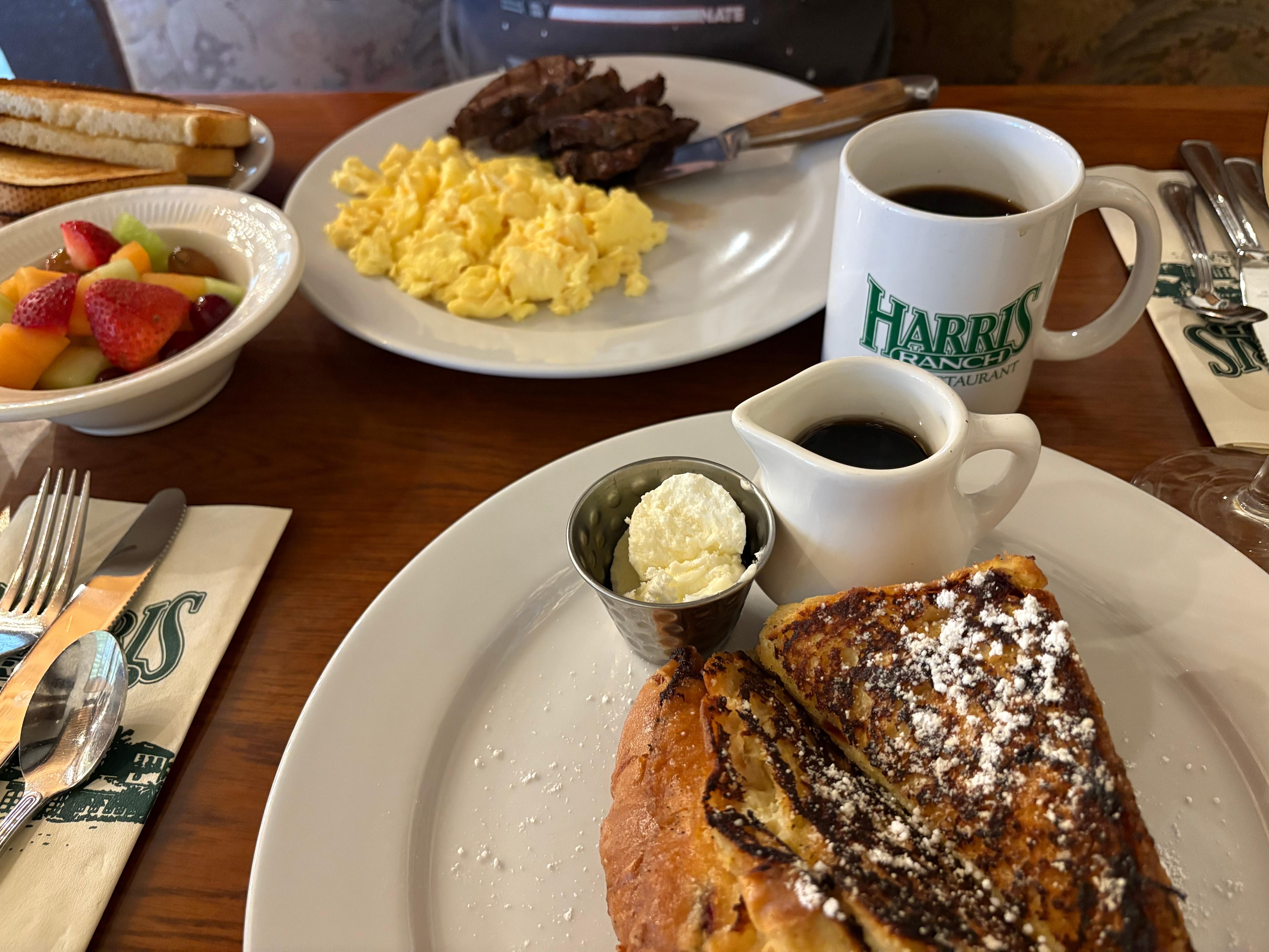 Breakfast at the restaurant