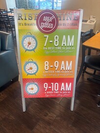 It gets crowded after 8:30 am