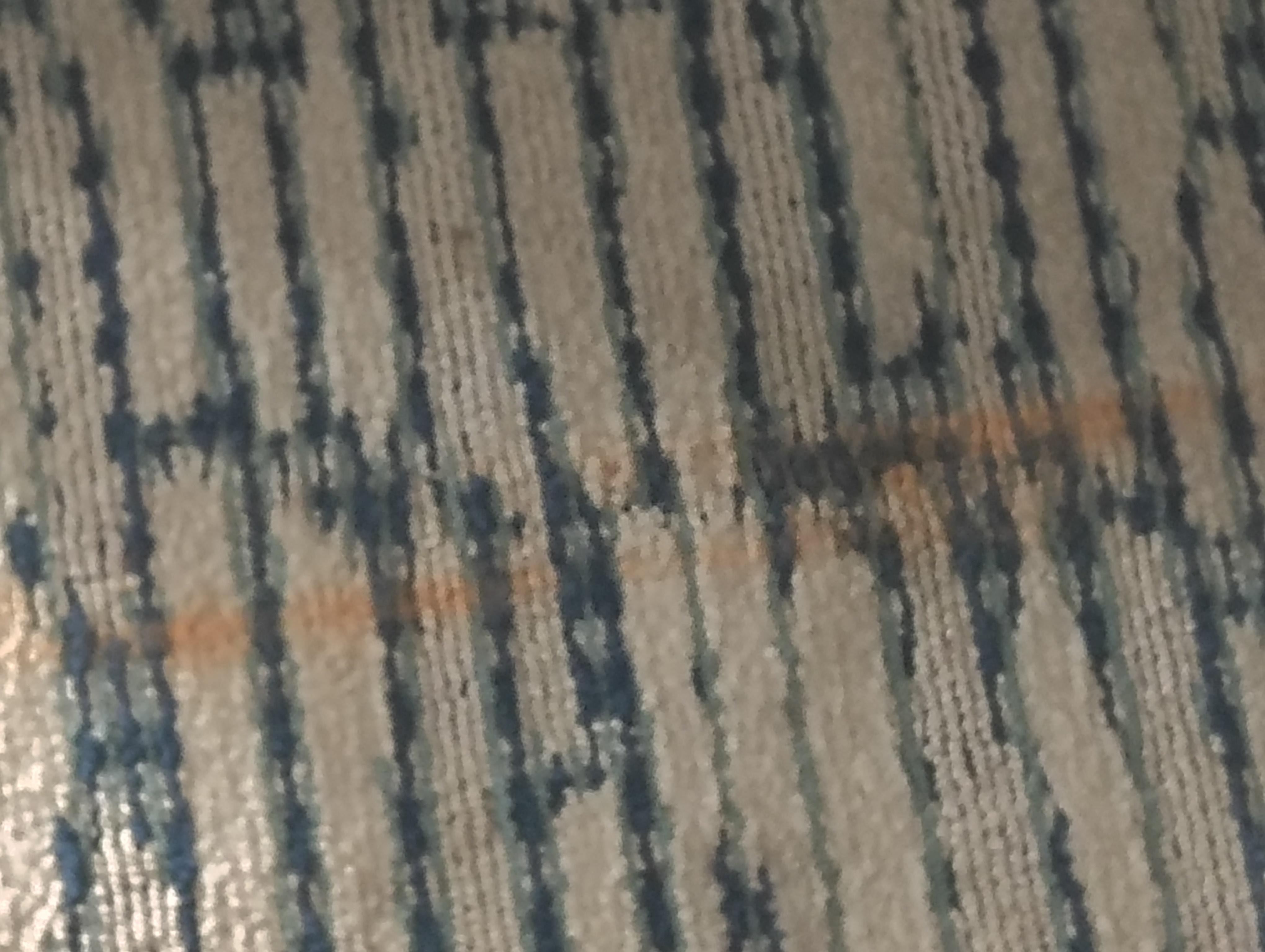 more stains on carpet and it was ripped in other places.