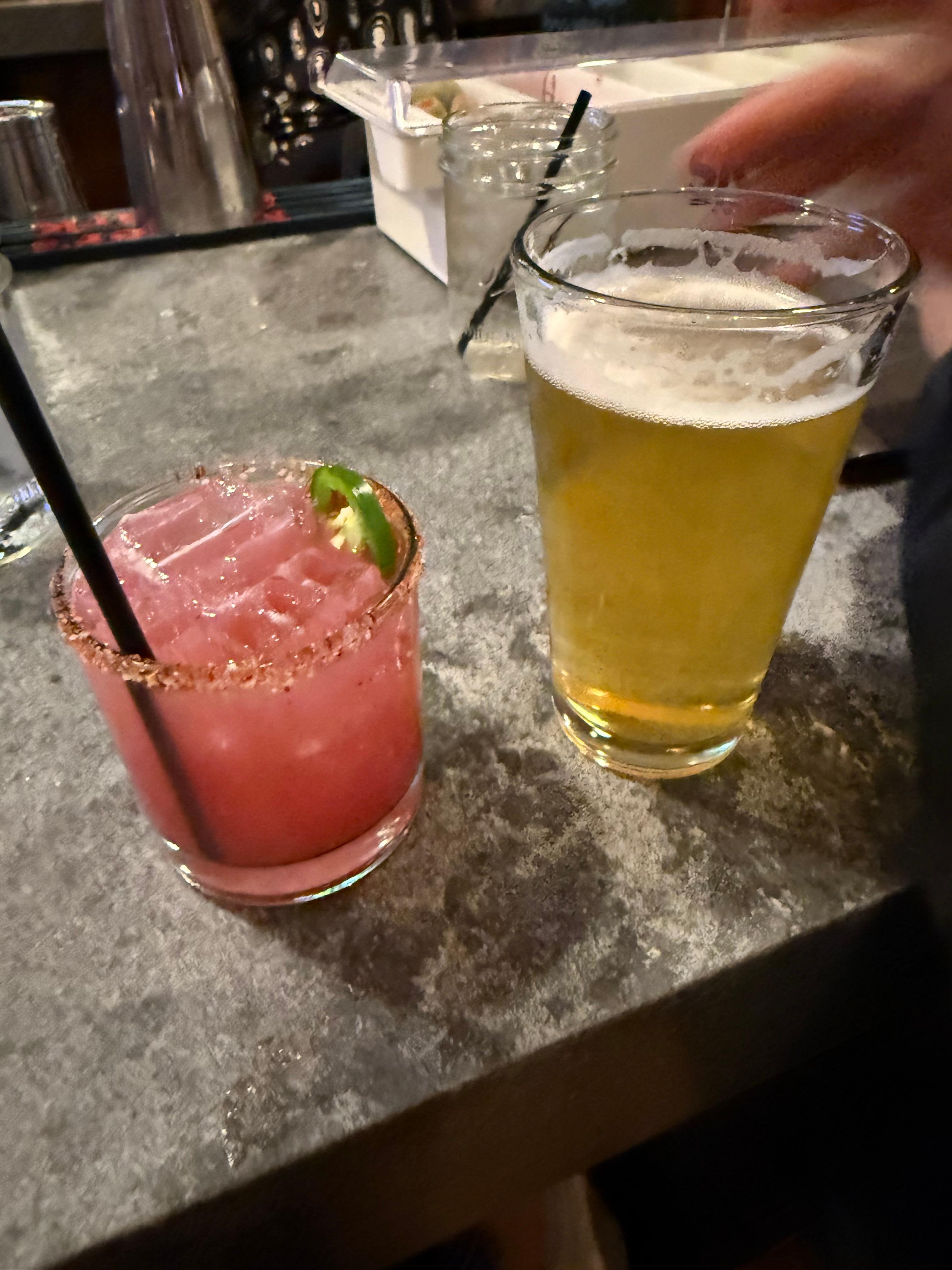 drinks at the in house bar