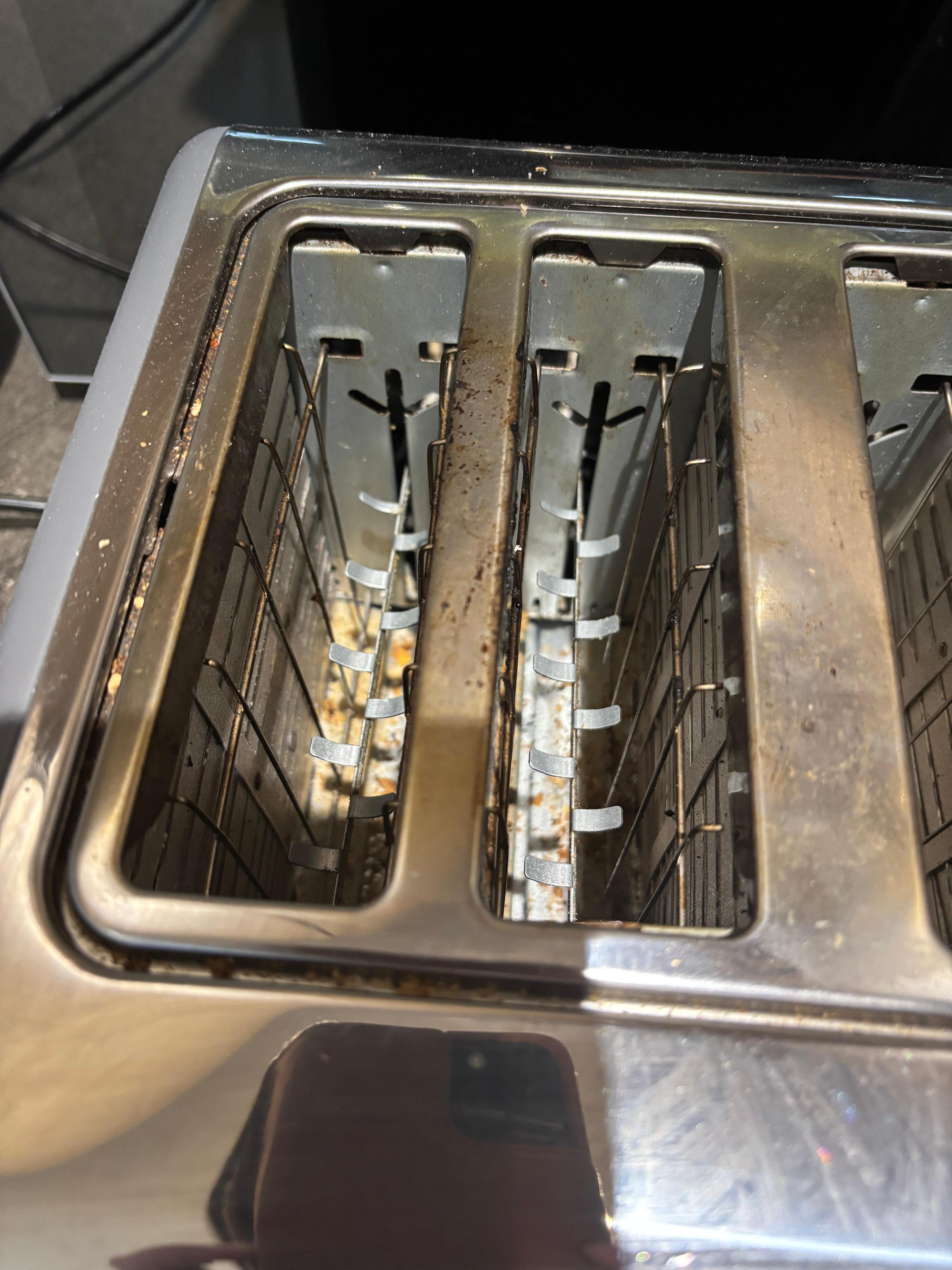 Dirty toaster