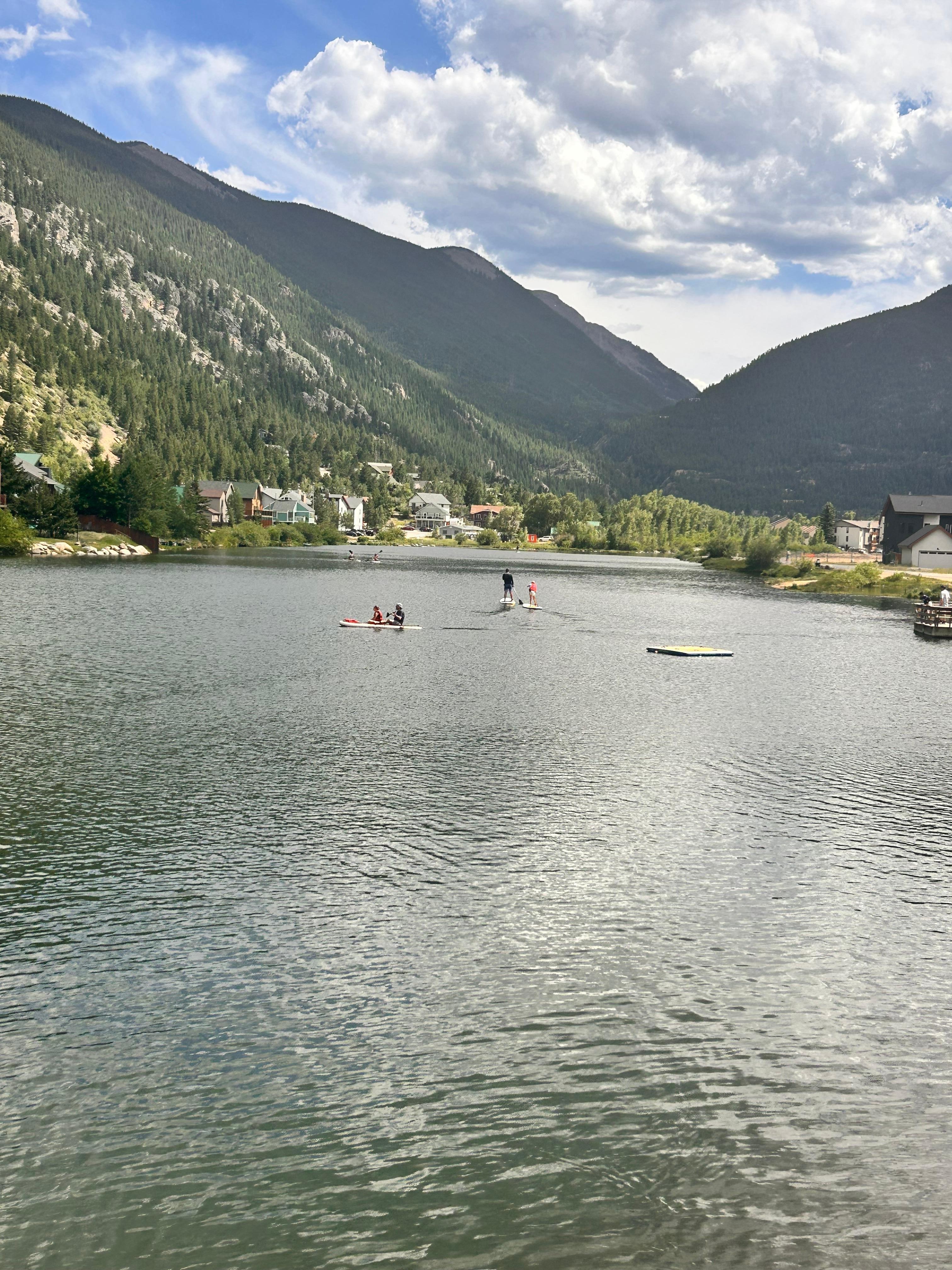 Lake behind the hotel
