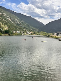 Lake behind the hotel