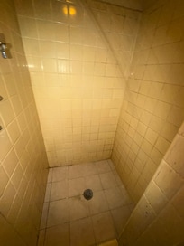 Shower black with mold!