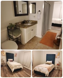 non-primary bedrooms & bathroom