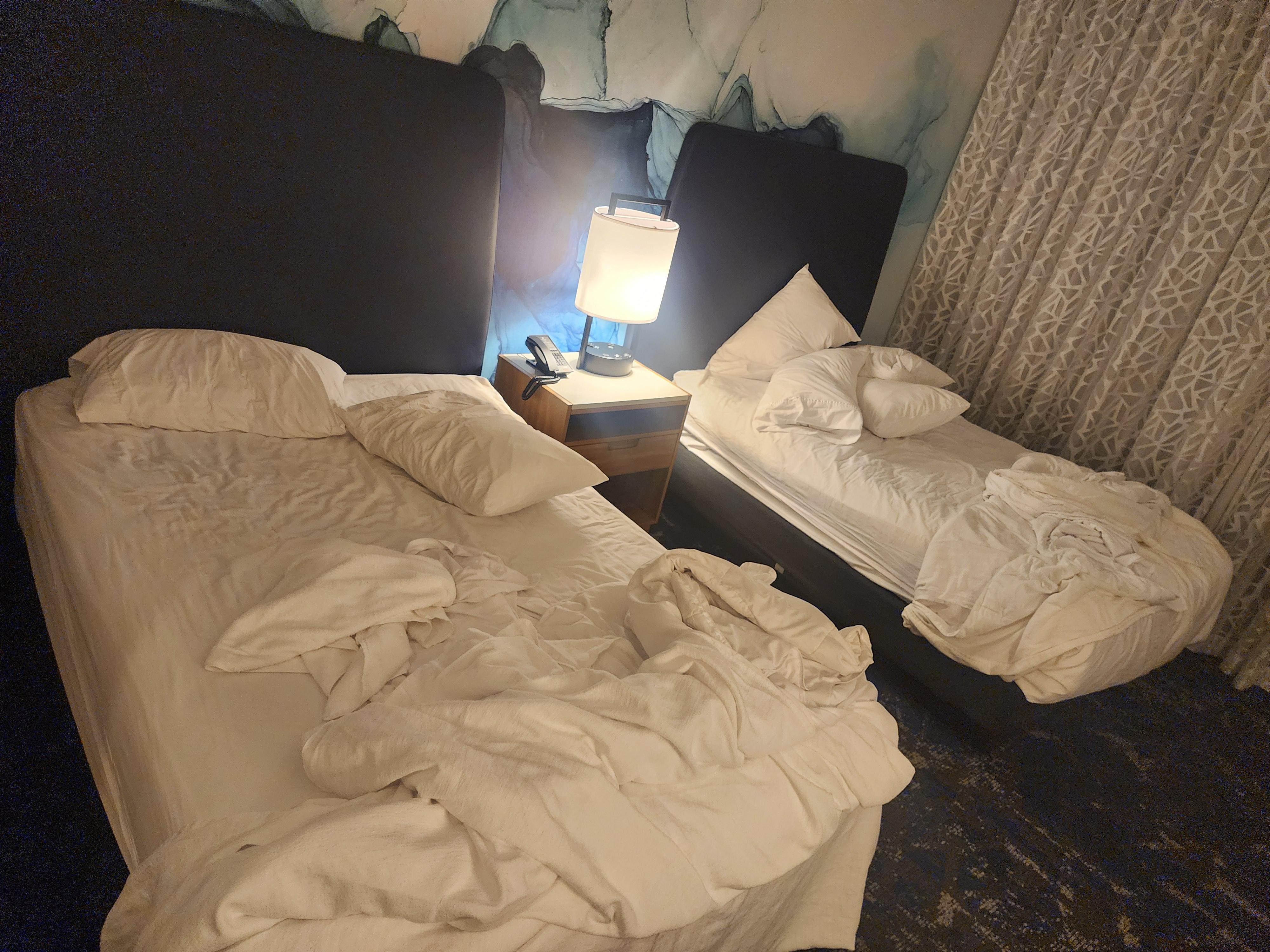 This is how we found our room after check in.