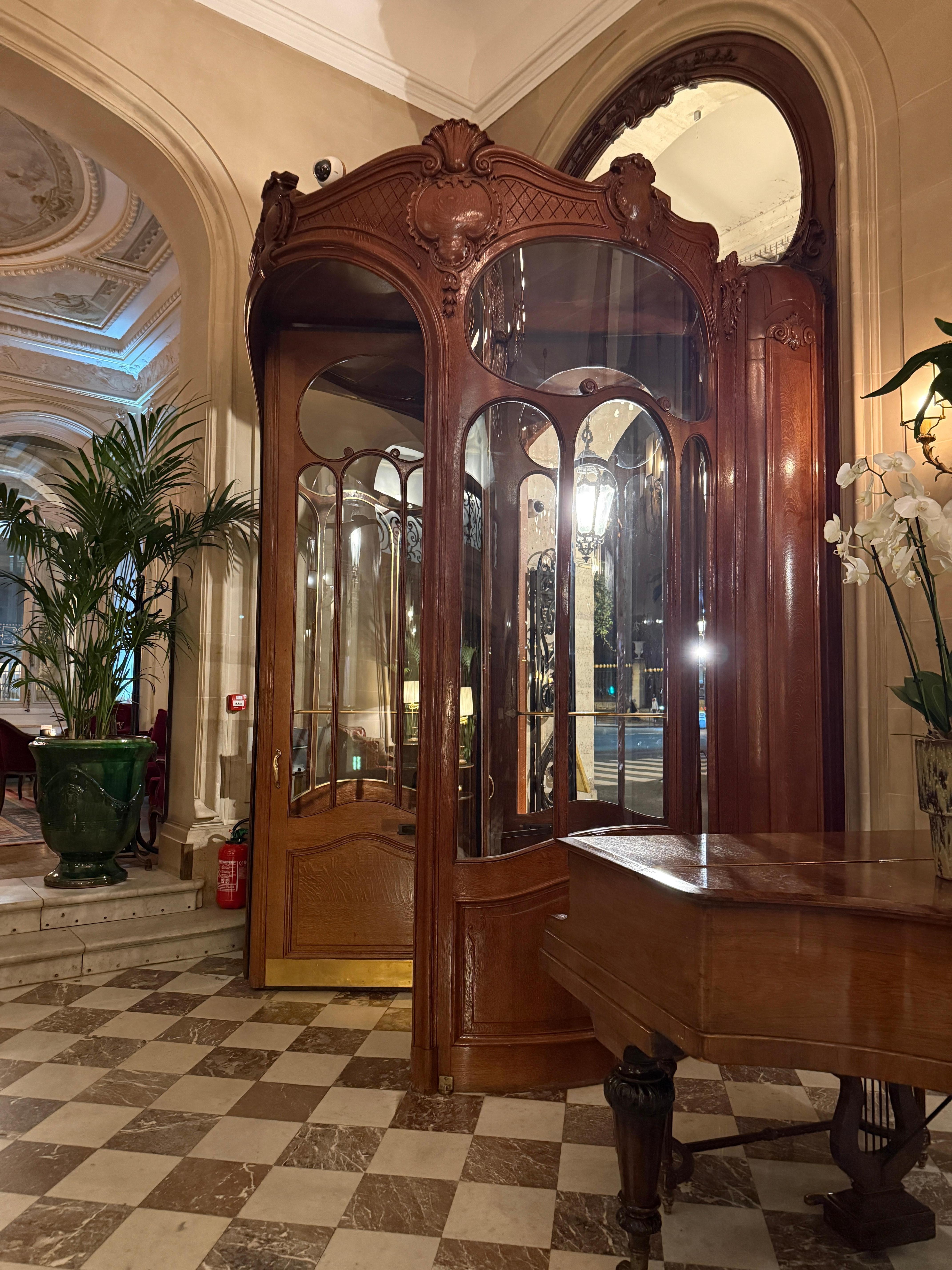 Antique revolving door