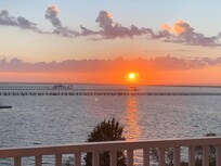 Sunset view from our balcony.