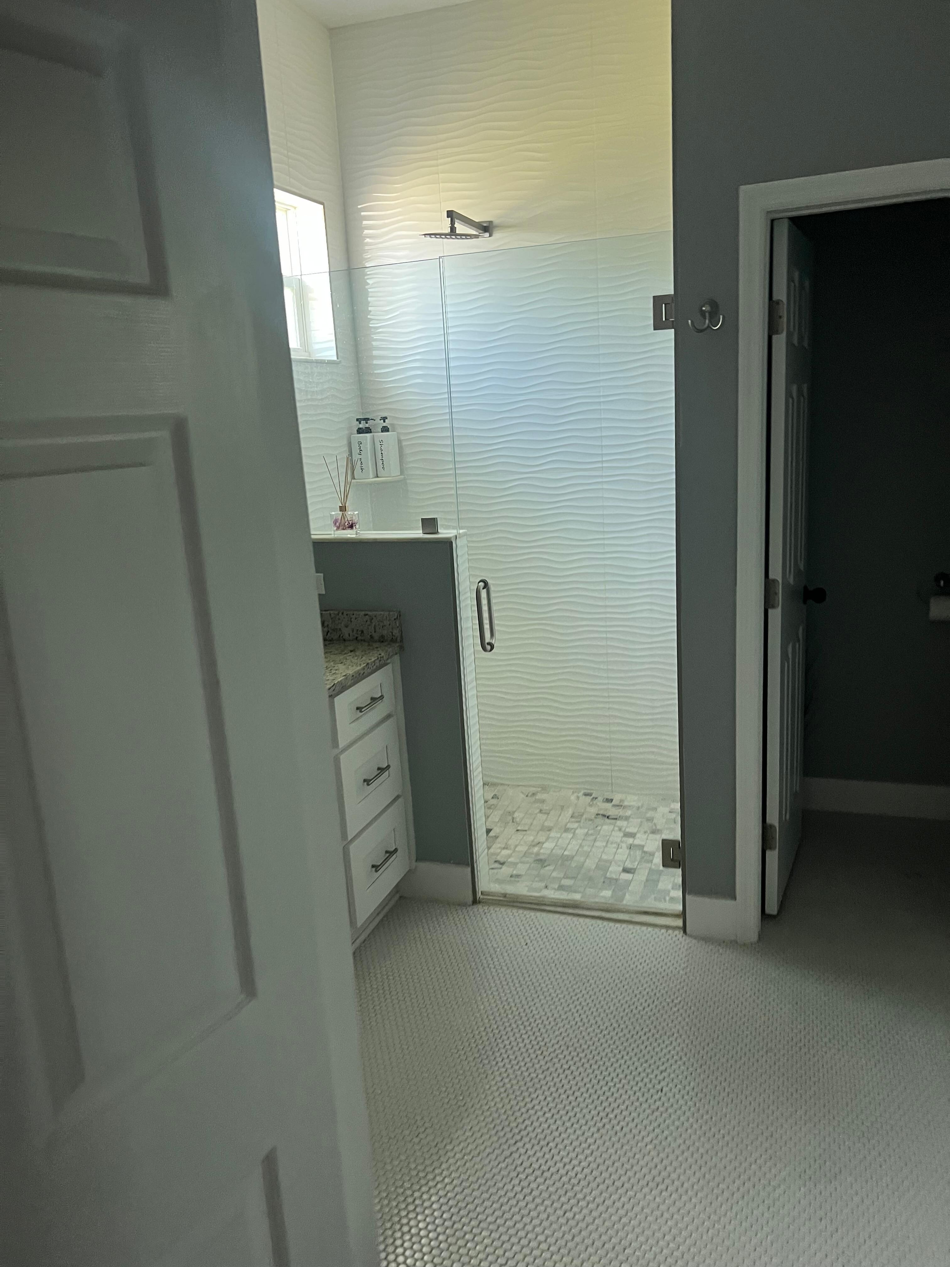 Nice master bathroom with walk in shower