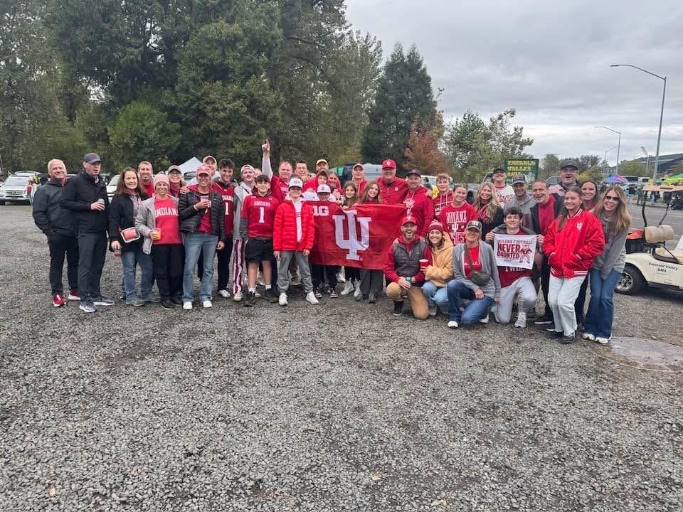 Tail gate with friends from indiana