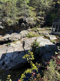 No waterfall like the picture showed