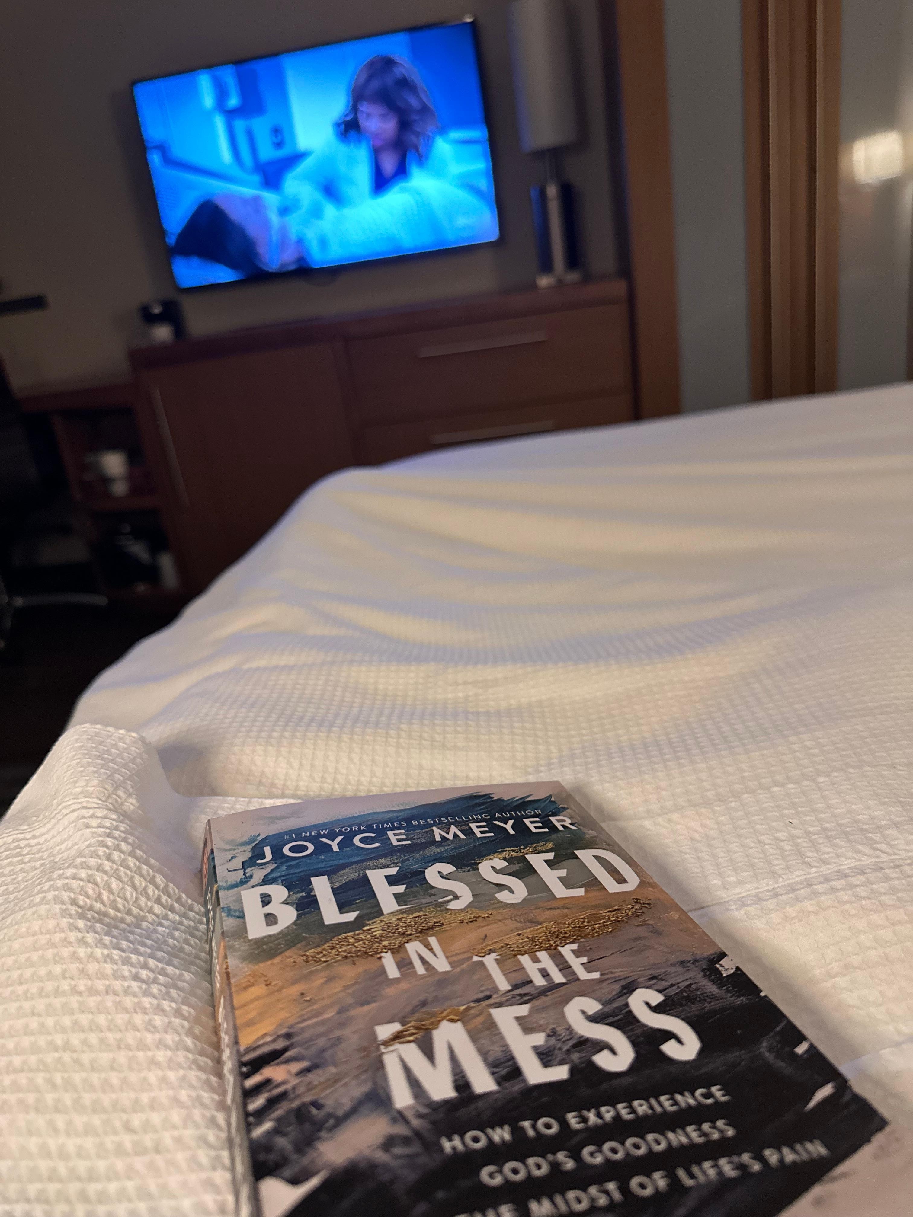 Room was spacious and clean. Loved the bathroom shelf near the sink 