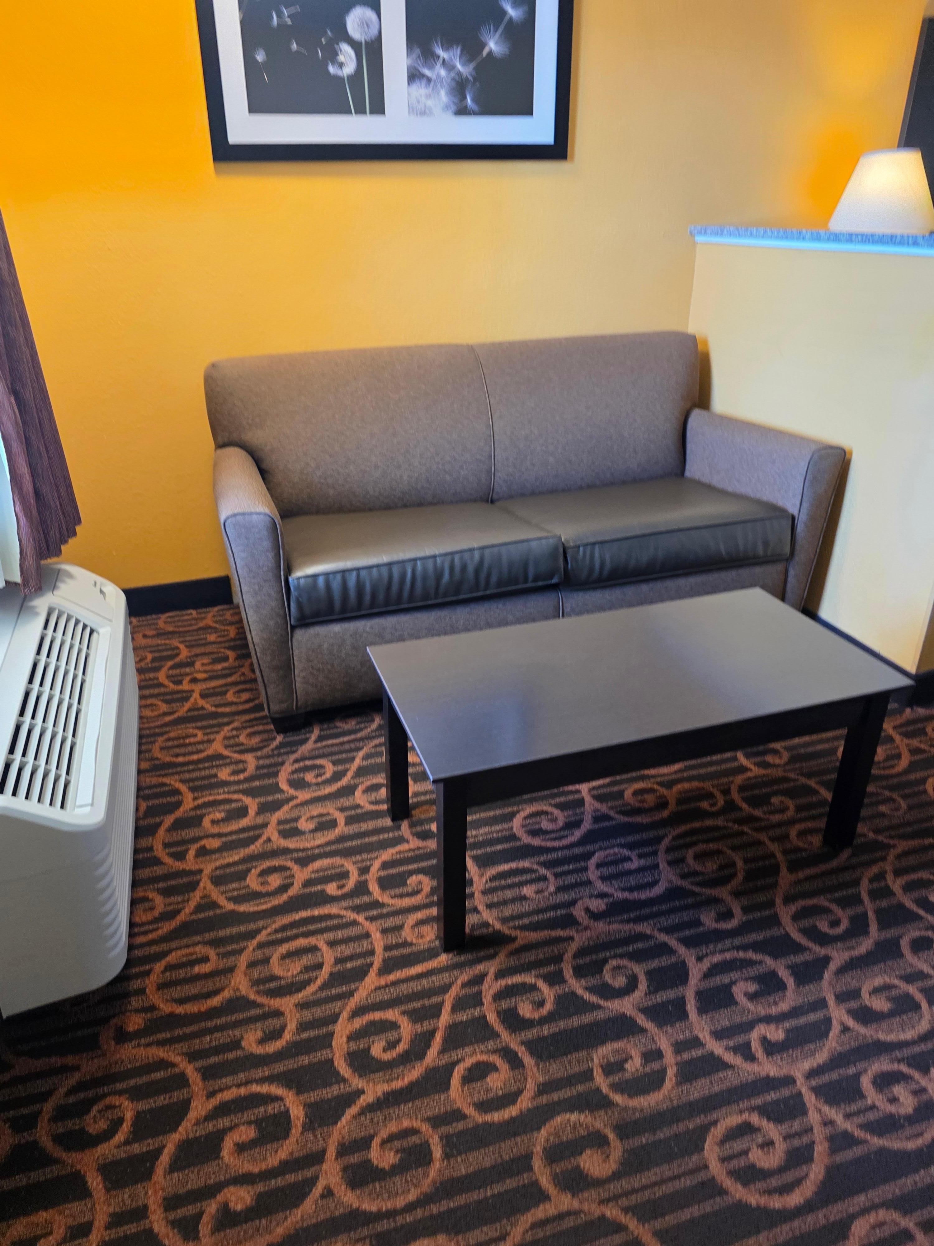 The reception/small living room.