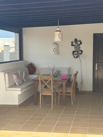 Outside dining area
