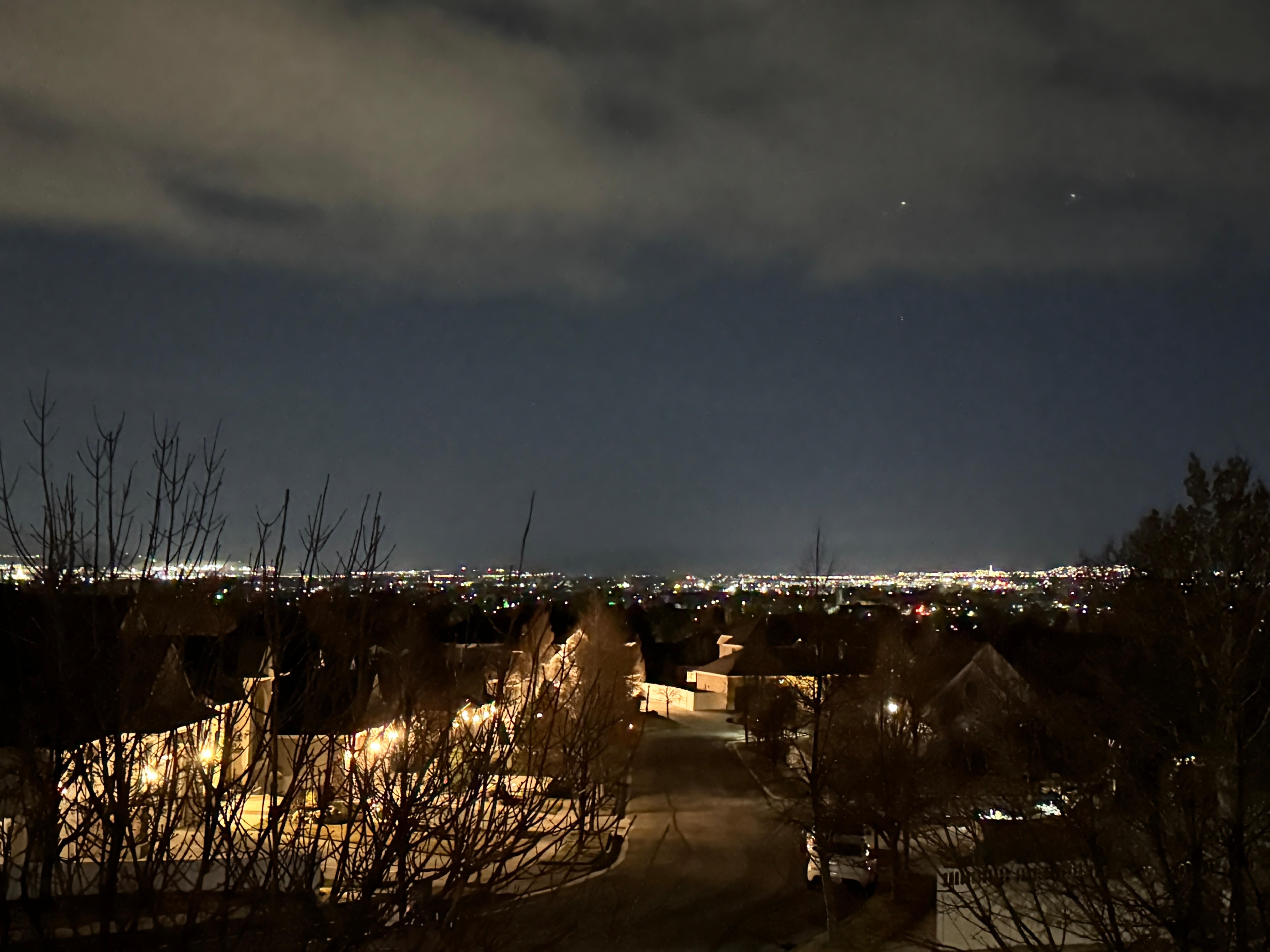 Stunning city views from the balcony as well!