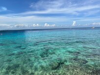 Crystal blue Caribbean Sea