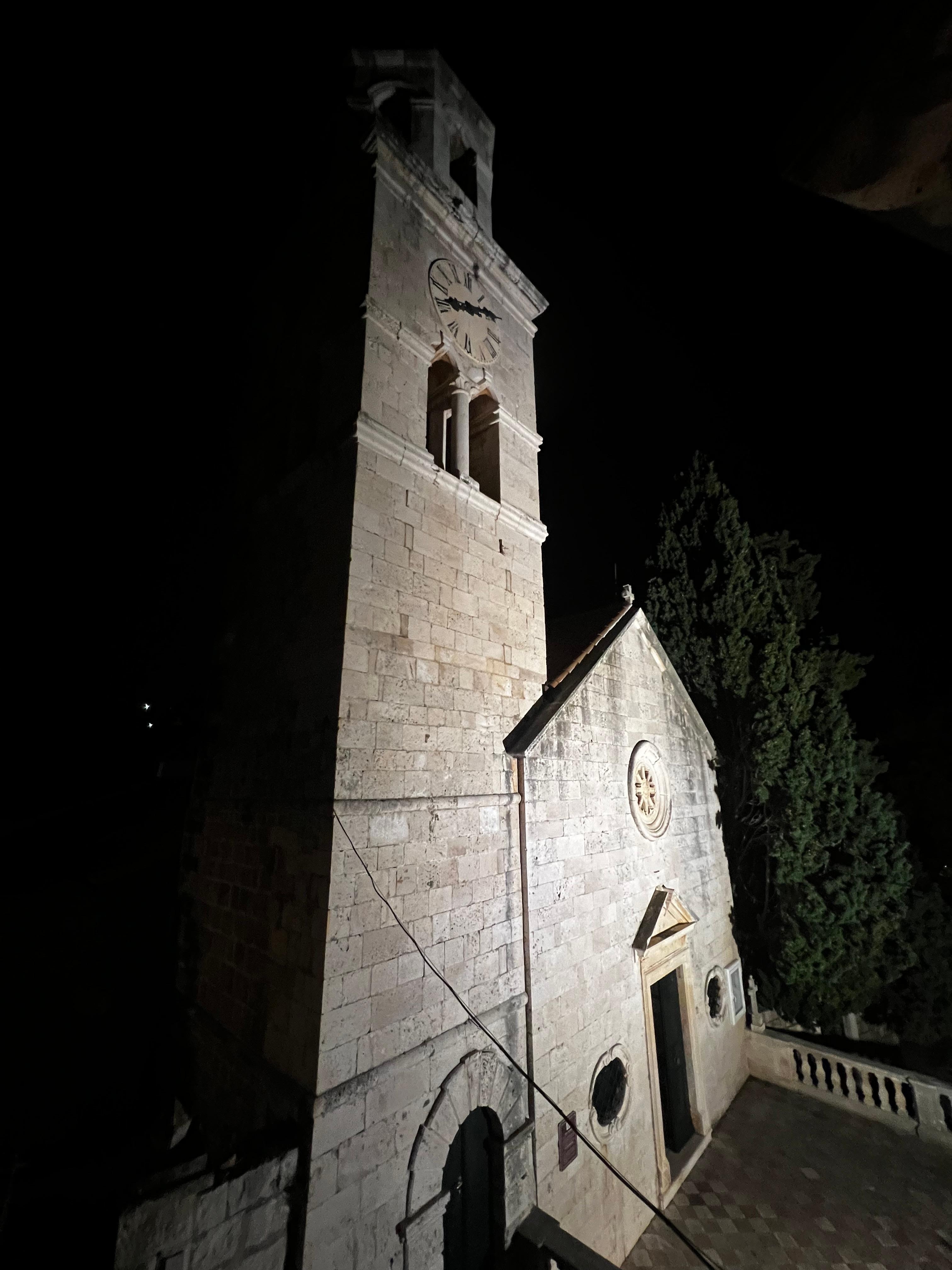 View from room church bell goes from 6am