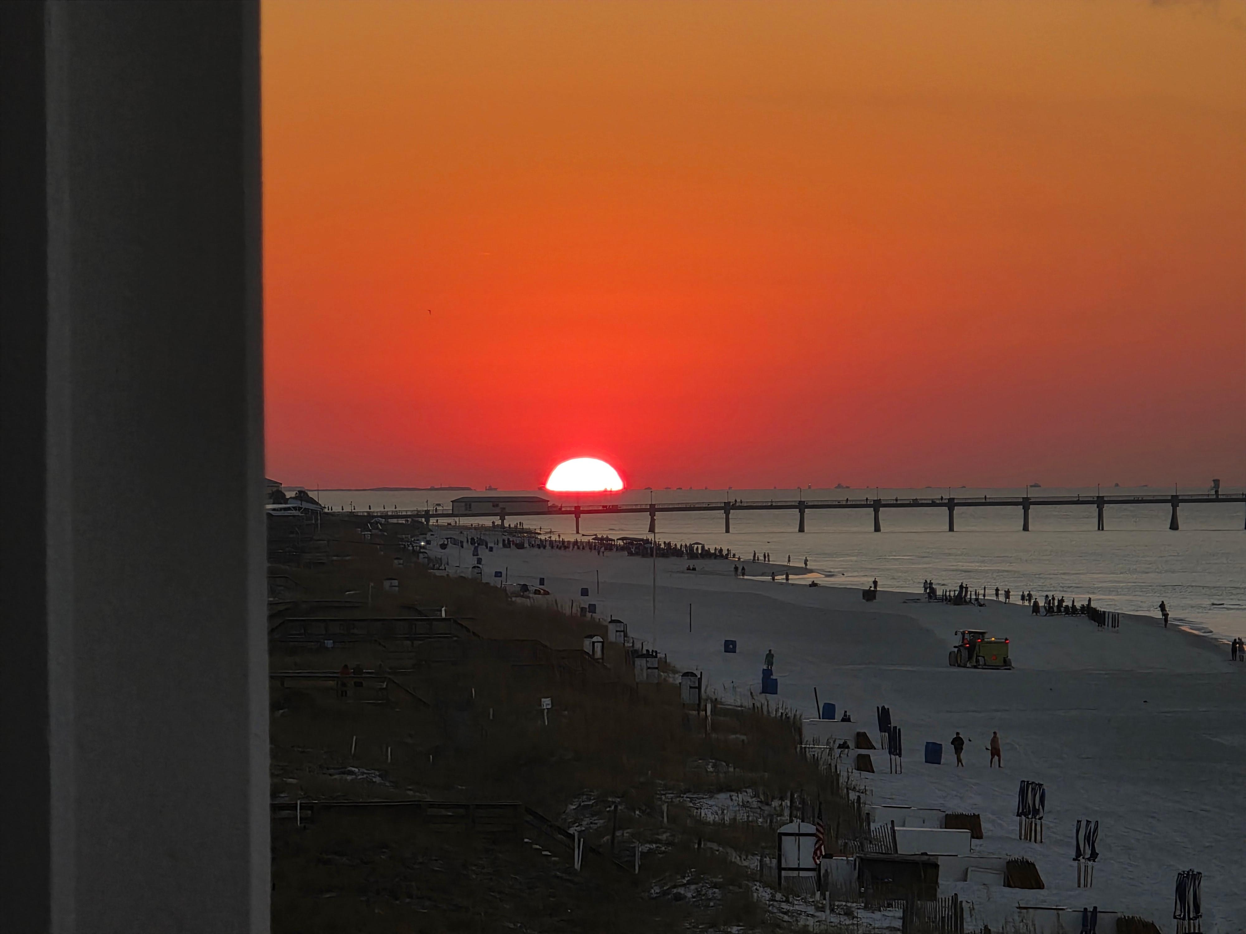 Sunrise from balcony