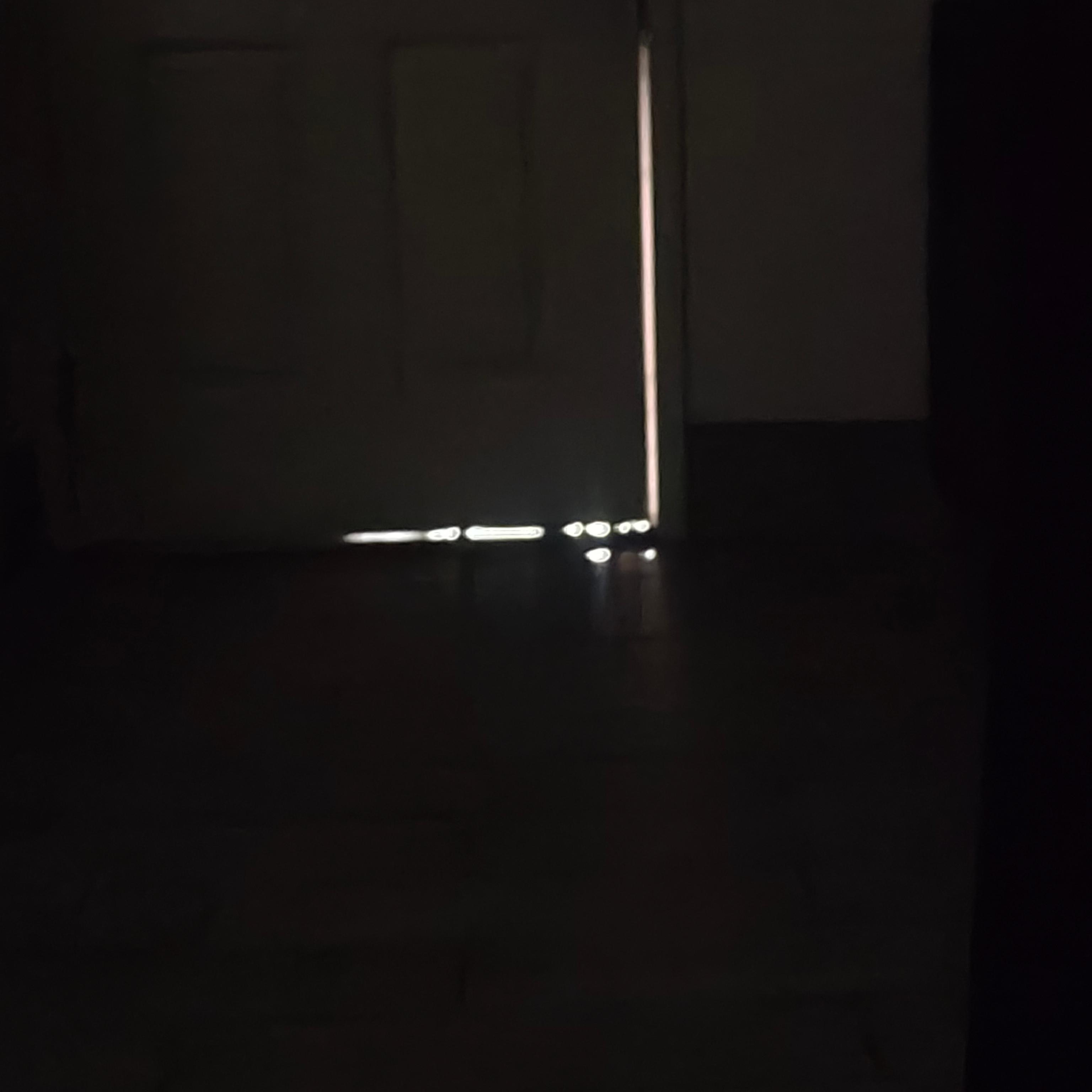 Gaps around door does not help with near by interstate news.