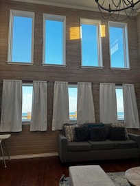 My favorite part of the home, gorgeous oversized windows that fill the home with natural light