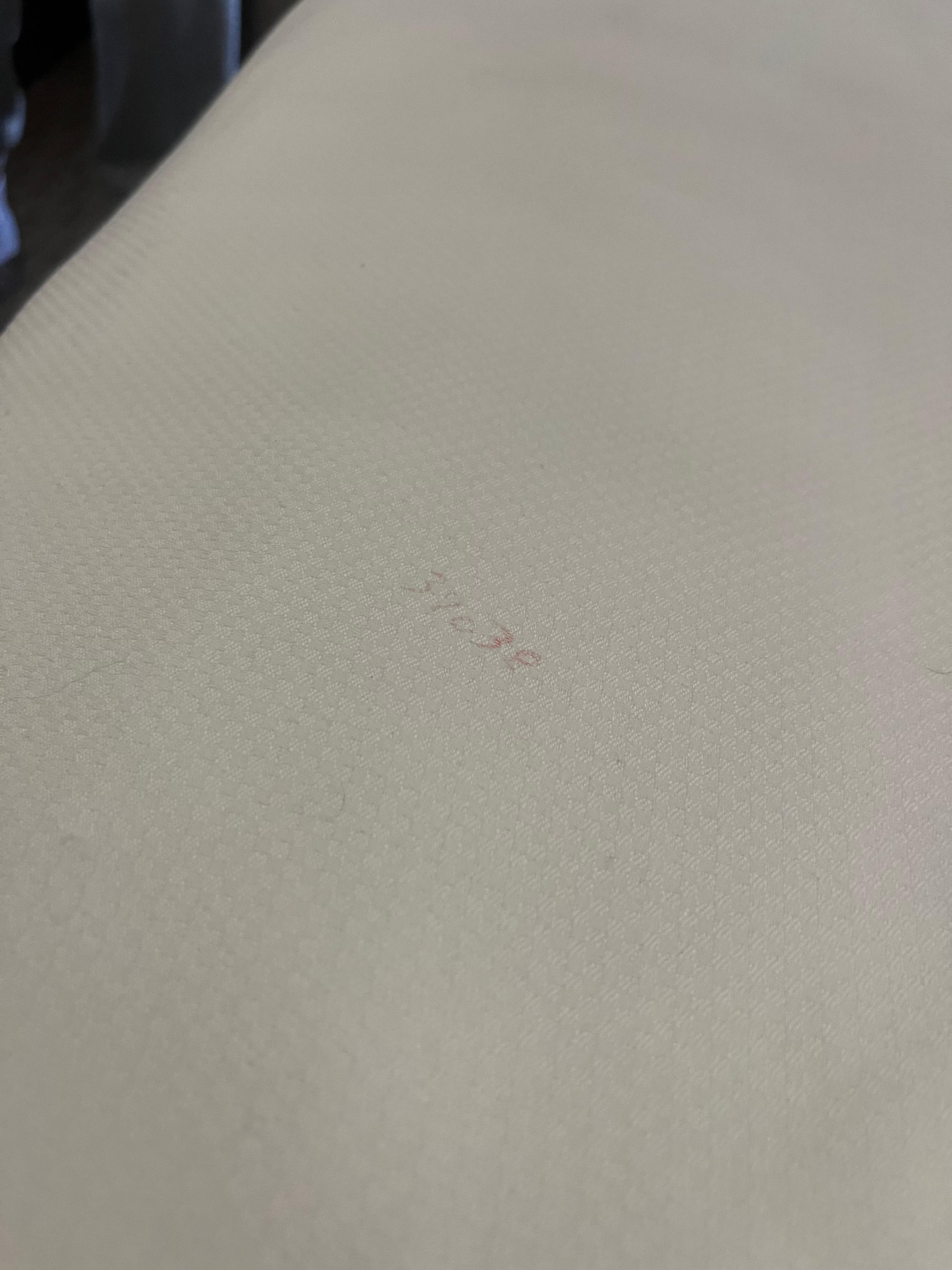 Writing on the bedding