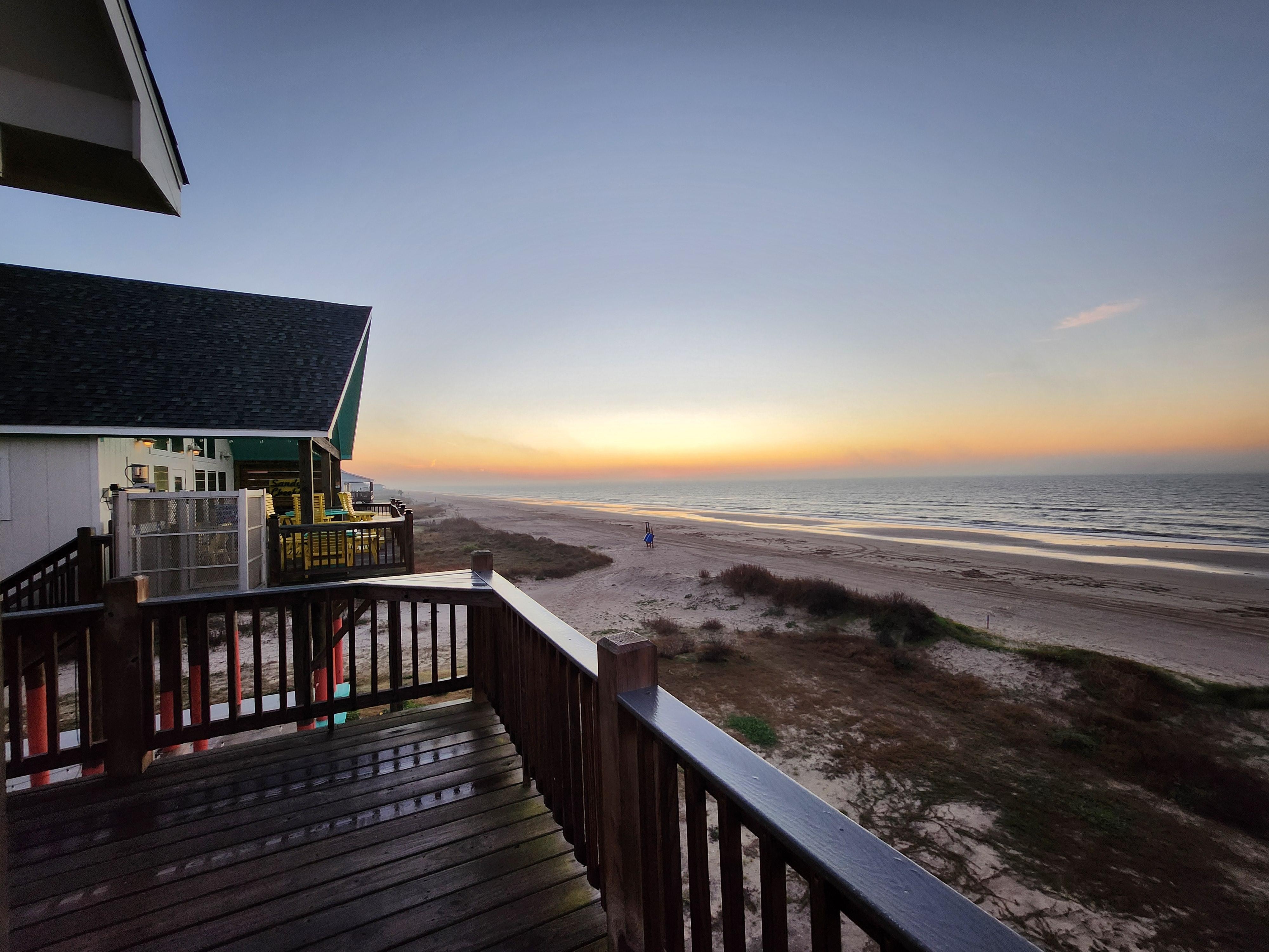 Beautiful sunrise from front deck