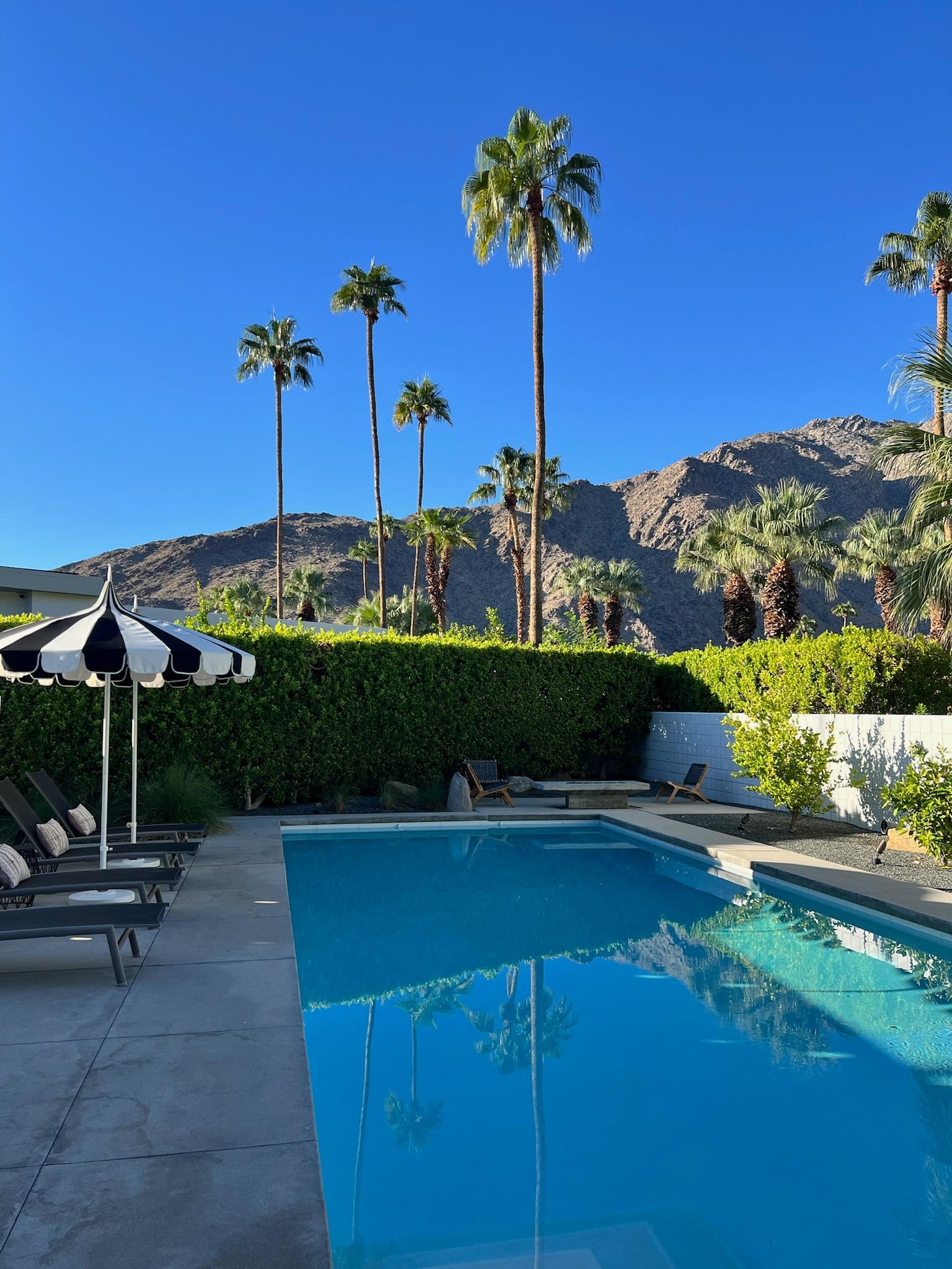 The pool and the view