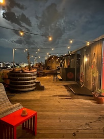 Roof top hot tubs and sauna