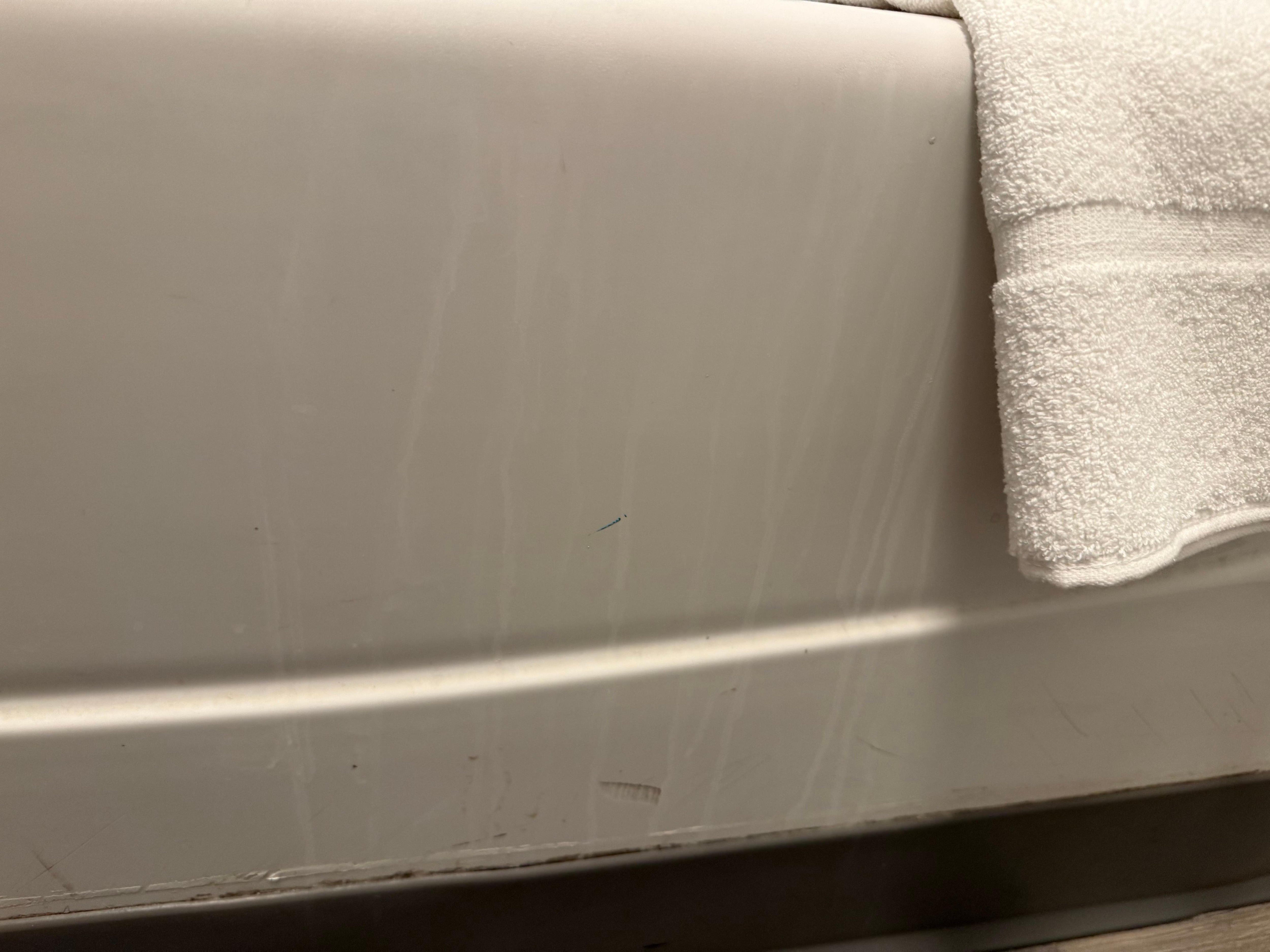 Tub was dripping with some kind of liquid 