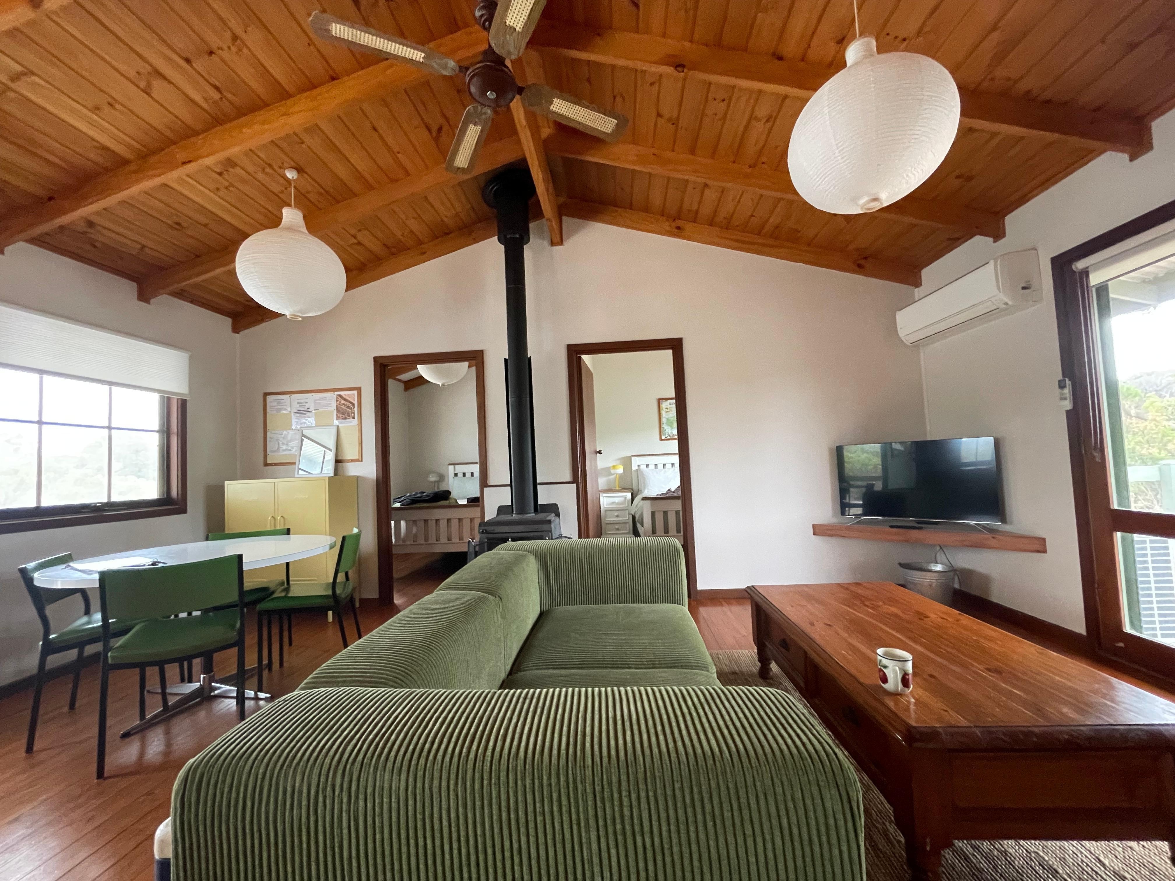 Interior of Blue Wren Cabin