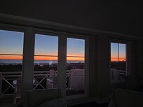 Sunset pic taken inside the living room!