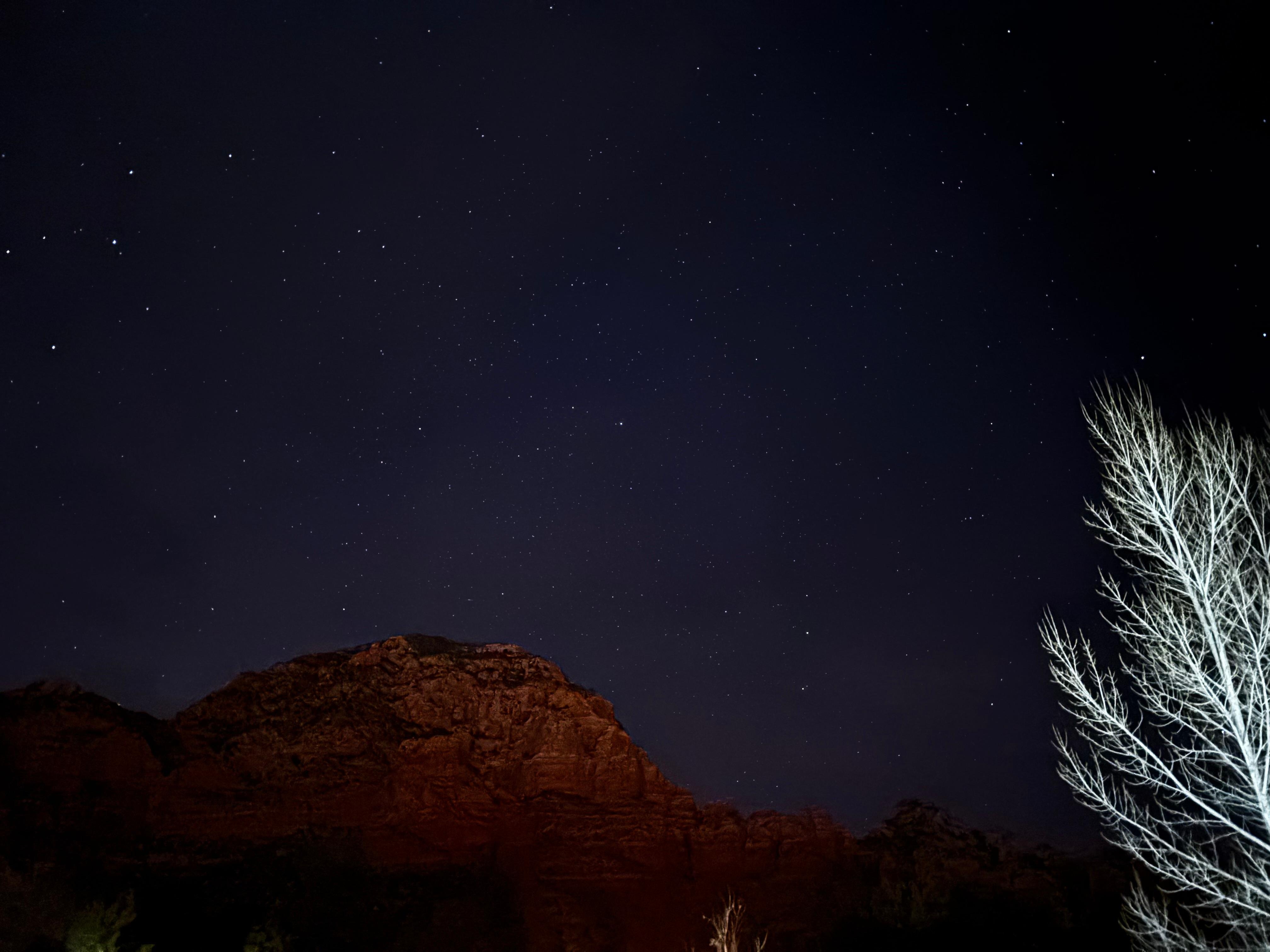 Night sky from the patio 